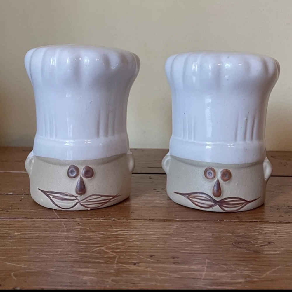 Vintage Chef Salt & Pepper Shakers